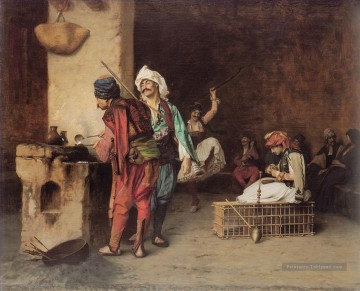 Jean Léon Gérôme œuvres - Un café au Caire grec orientaliste orientalisme Jean Léon Gérôme